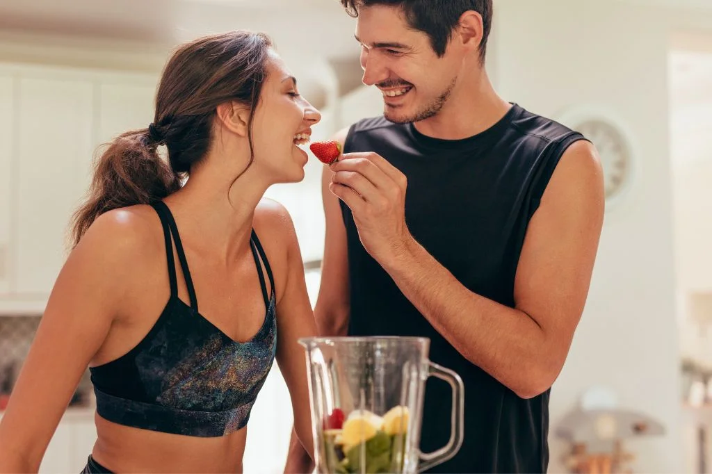 Expat couple in Bali proactively planning their long-term strategy to reduce sexual health risks.