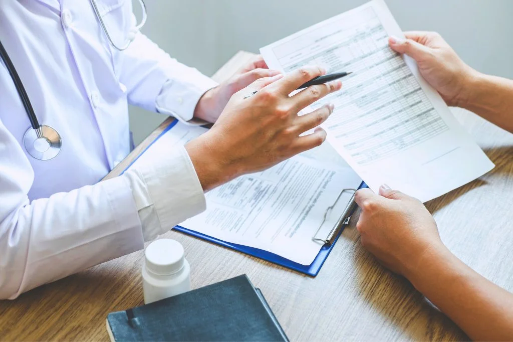 Hydro Medical staff providing medical reports and invoices for insurance reimbursement.
