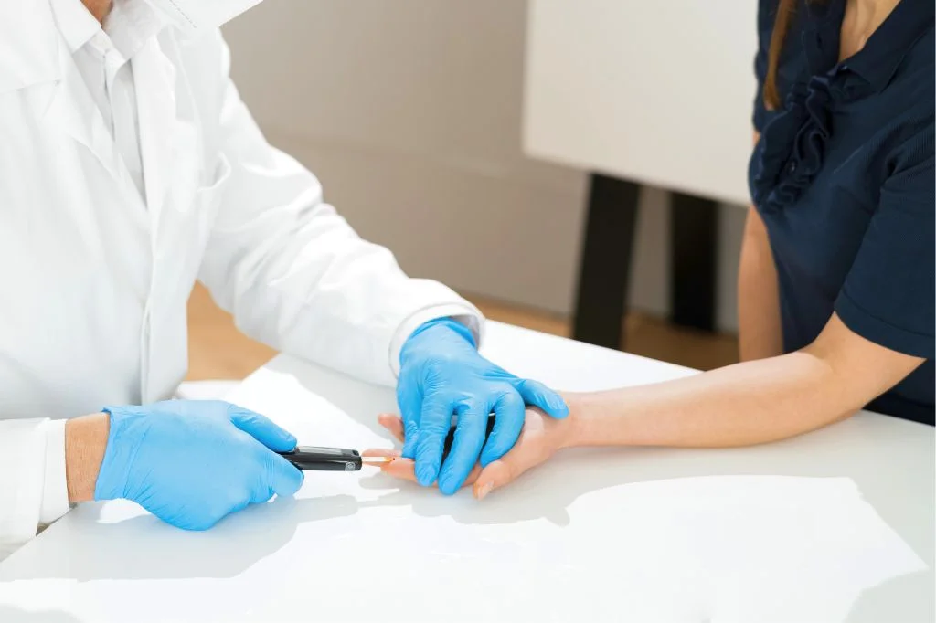 Professional blood sugar analysis and metabolic screening at Hydro Medical Clinic.