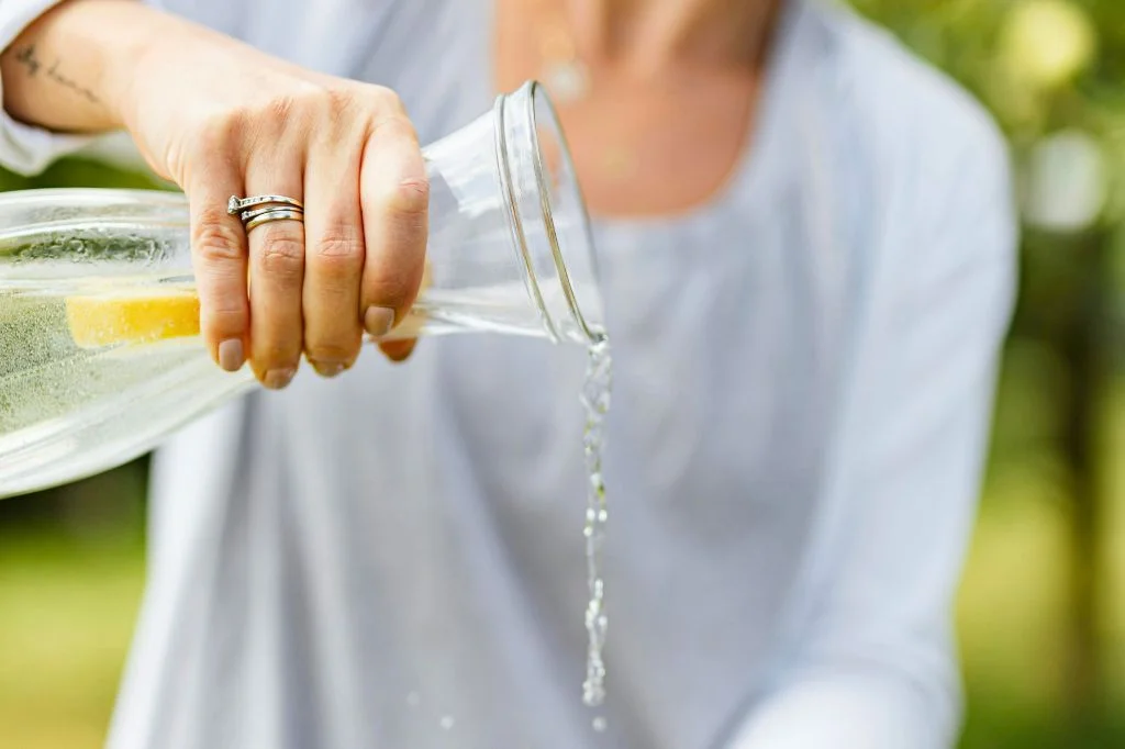 A person maintaining their health with a clean lifestyle, representing internal filtration and body purity.