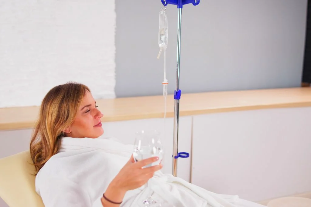 Antioxidant IV therapy for skin radiance and energy boost in Bali.