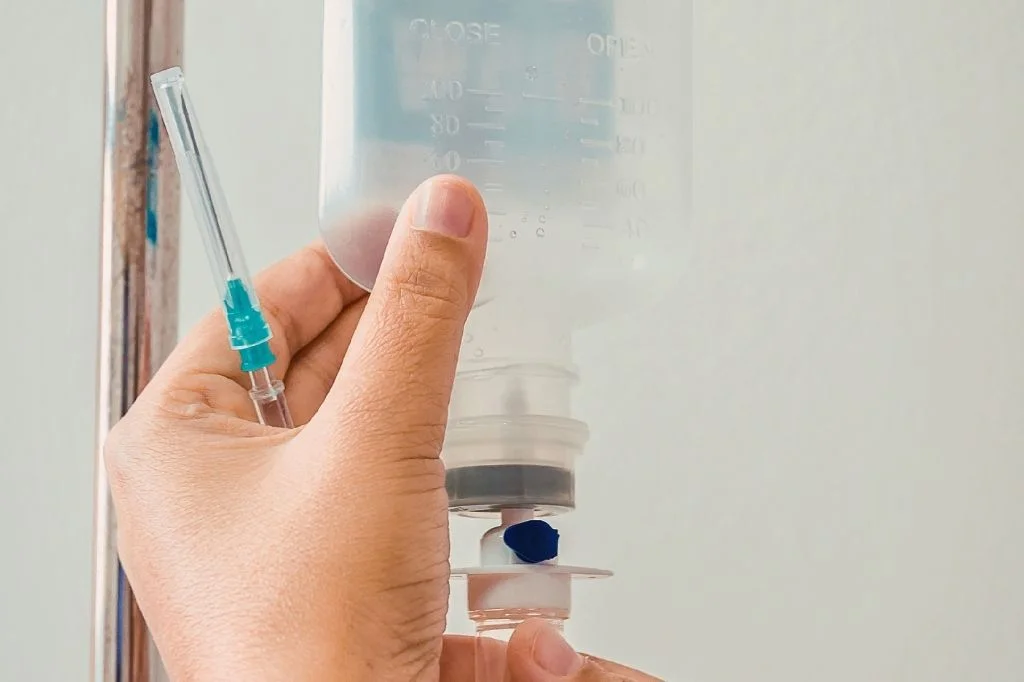 Professional medical rehydration for diarrhea recovery in Bali.