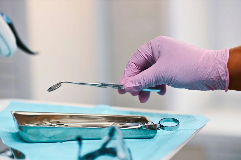 Advanced dental technology and sterilized equipment at Hydro Medical Bali dental unit.
