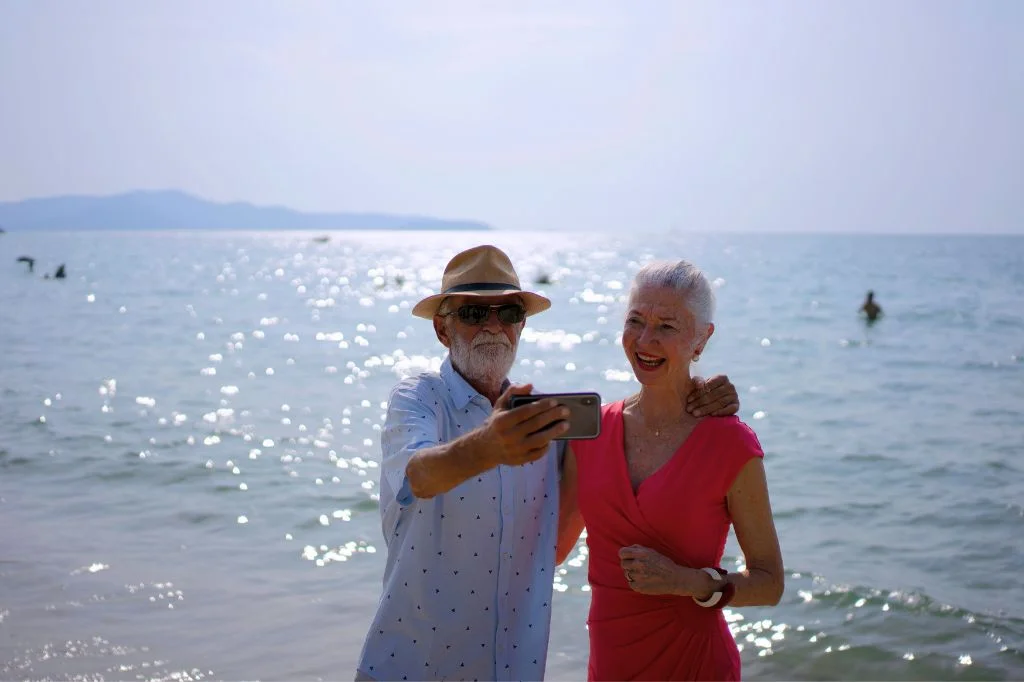 Senior travelers staying healthy and energized during their Bali holiday.