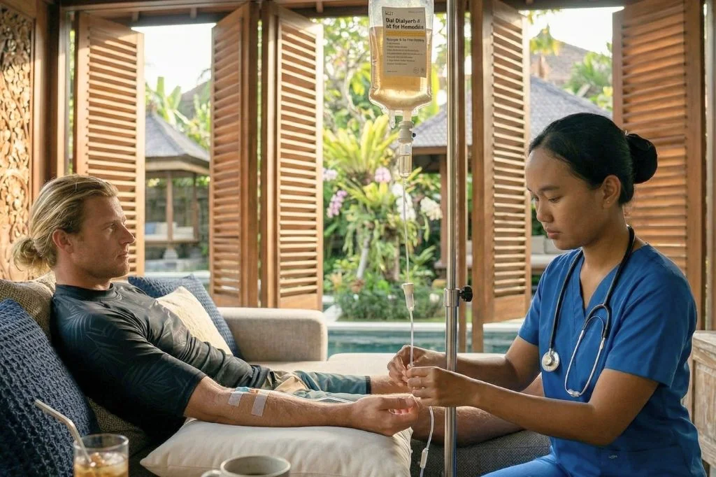 Fast electrolyte replenishment for athletes in Bali
