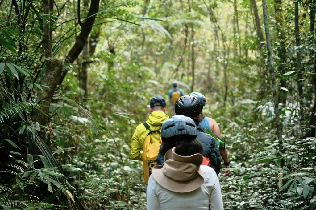 Group of travel friends together in Bali, a common context for worrying about a contagious-looking rash